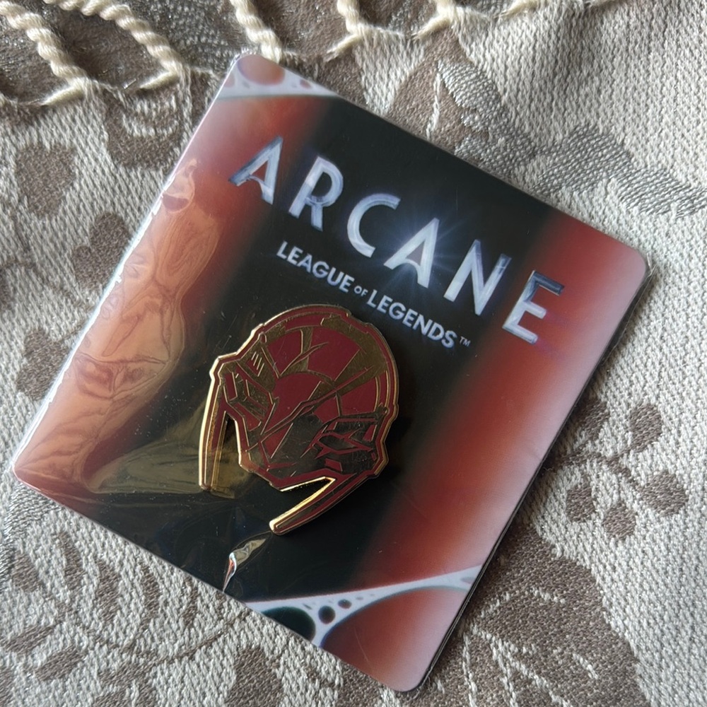 Last One - Arcane League of Legends Red and Gold Pin